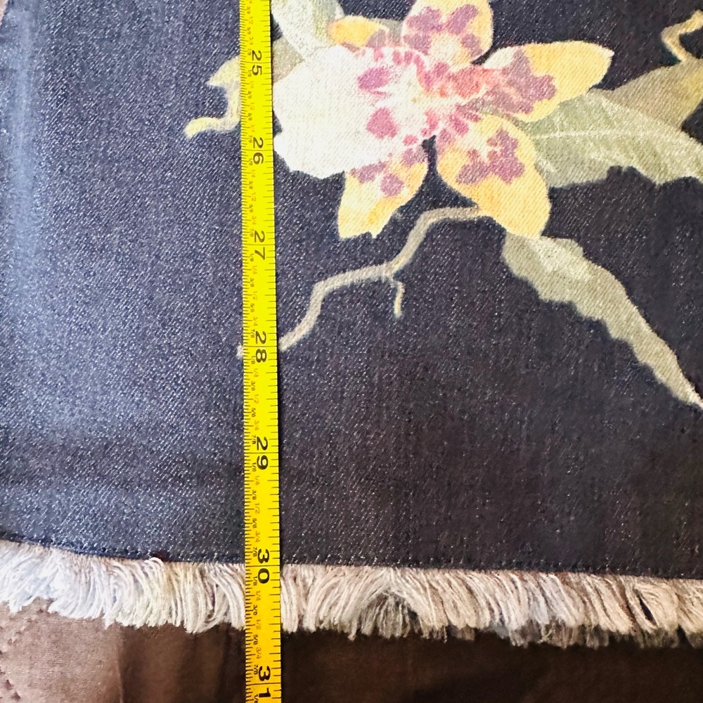 Free People Black Floral Embroidered Flare Jeans - Picture 9 of 10